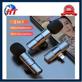 Mua MICROPHONE K9-2/LN KÈM HAI MICRO THU ÂM NHỎ NHẮN SIÊU TIỆN DỤNG CHO ĐIỆN THOẠI-HT