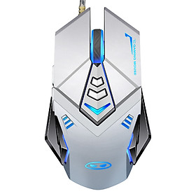 MageGee G10 Wired Backlit Gaming Mouse E-sports Peripheral Macro Programming Gaming Mouse USB Computer Notebook Universal Mouse Silver