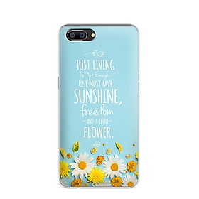Ốp lưng điện thoại Realme C1 - 01184 7811 Cúc Họa Mi 03 - Silicone dẻo - Hàng Chính Hãng