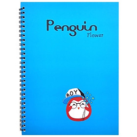 Sổ Lò Xo Penguin (18x25cm) - Mẫu 2 - Xanh Dương