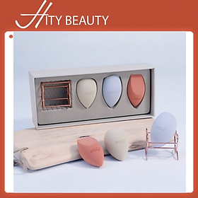 Set mút MSQ tán nền mềm mịn kèm giá phơi mút dành cho makeup chuyên nghiệp - Hity Beauty