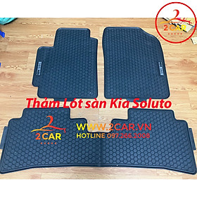 Thảm sàn, lót Sàn Cao Su Xe Kia Soluto 2018- 2021, 2022, 2023 - Tổ ong NISSIN - chuẩn form theo xe, không mùi