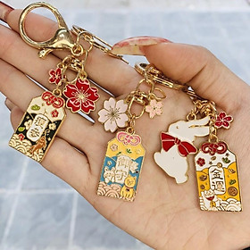 Móc khoá Túi phước Omamori kim loại - MK13