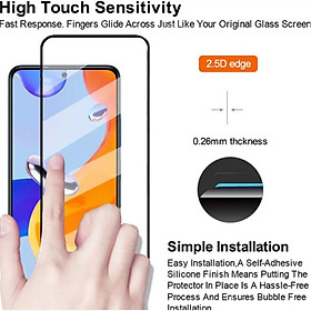 Kính cường lực dành cho điện thoại xiaomi redmi note 11 5g full màn hình