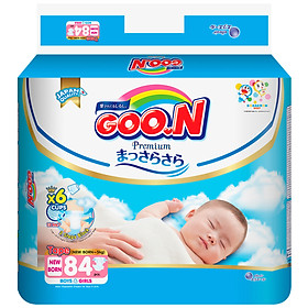 Tã dán Goon Premium cao cấp gói siêu đại NB84 ( NB~ 5kg) 84 miếng