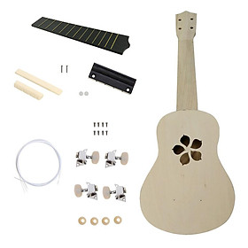 21 Inch Ukulele Hawaii Guitar DIY Kit Children Toy Assembly for Beginner Amateur