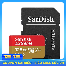 Thẻ Nhớ MicroSDXC SanDisk Extreme V30 A2 160MB/s 128GB - Hàng Nhập Khẩu