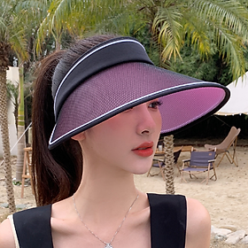 Nón chống nắng nửa đầu chống uv cao cấp, mũ rông vành nữ thời trang