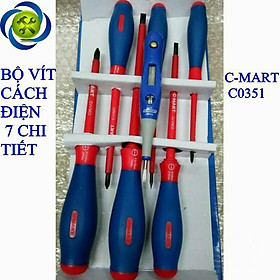 Mua Bộ vít cách điện C-MART C0351 7 chi tiết