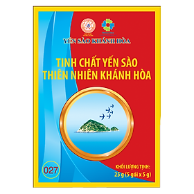 TINH CHẤT YẾN SÀO THIÊN NHIÊN KHÁNH HÒA - HỘP 5 GÓI 5 GRAM - 027