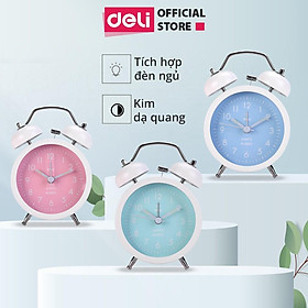 Mua Đồng hồ báo thức Deli - Xanh dương/Xanh lá/ Hồng - 8802