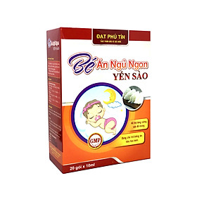 Siro Bé Ăn Ngủ Ngon Yến Sào (Hộp 20 Gói x 10ml)- Hỗ Trợ Ăn Ngon, Ngủ Ngon, Tăng Cường Sức Đề Kháng
