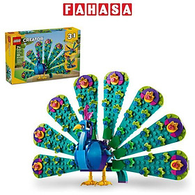 Đồ Chơi Lắp Ráp Mô Hình Chim Công Sặc Sỡ 3 In 1 - Exotic Peacock - Lego Creator 31157 (355 Mảnh Ghép)
