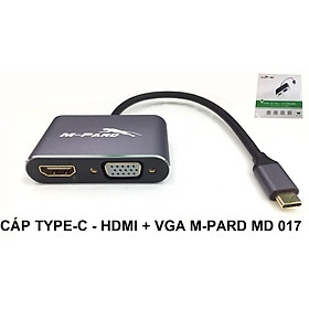 Mua Cáp Chuyển TYPE C Ra HDMI Và VGA MD017