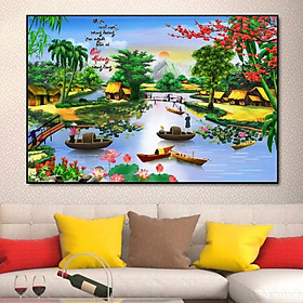 Mua Tranh Treo Tường Dòng Sông Quê Hương
