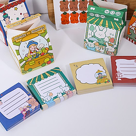 Giấy note - giấy ghi chú hình hộp sữa siêu xinh - phòng cách đáng yêu (Giao Hàng Theo Mẫu Ngẫu Nhiên)