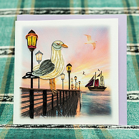 Thiệp Giấy Xoắn Chủ Đề Chim - CNB1519