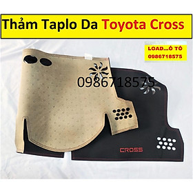 Thảm Che Nắng Taplo Xe Toyota Cross 2023-2020 Mẫu Da Carbon, Nhung Lông Cừu Cao Cấp Nhất Thị Trường