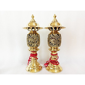 Mua Đèn thờ bằng đồng cao cấp  đèn sen vàng ánh kim  đèn phong thủy