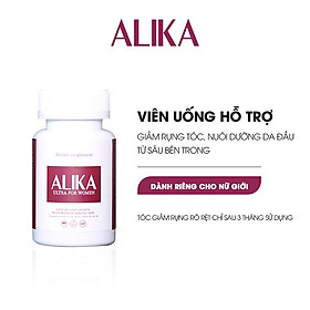 Viên uống Alika Ultra for Women, Giảm Rụng Tóc, Hỗ trợ, Kích Thích Mọc Tóc và Đen Tóc Trở lại , hộp 60 viên