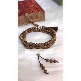 CHUỖI TRẦM HƯƠNG SÁNH MIX ĐÁ CHARM THÁI MAY MẮN BỔN MỆNH QUÝ NỮ