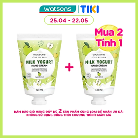 Hình ảnh Kem Dưỡng Tay Watsons Milk Yogurt Hương Táo Hand Cream Apple Extract 60ml
