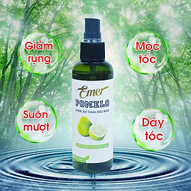 Tinh dầu bưởi xịt mọc tóc Pomelo Emer 100ml giúp ngăn ngừa rụng tóc, nuôi dưỡng tóc từ gốc đến ngọn cho mái tóc luôn chắc khỏe và suôn mượt