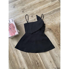 Áo peplum dây nơ ngực Dellas, áo dự tiệc sang trọng