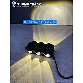 Mua Đèn Hắt Tường Chống Nước 2 Đầu Chiếu Sáng DT-2269 4W-6W Ánh Sáng Trắng/Vàng/Nhiều Màu - Chip Led Siêu Sáng