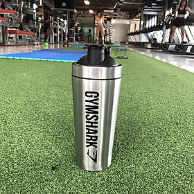 Bình Lắc Shaker - Bình Nước Inox Gym Shark Tập GYM (1 Lớp Không Giữ Nhiệt)