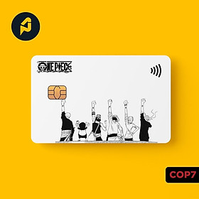 Skin Card Anime Đảo Hải Tặc - Miếng Dán ATM, Thẻ Xe, Thẻ Từ, Thẻ Chung Cư
