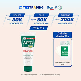 Sữa rửa mặt ngăn ngừa mụn dạng gel Acnes 25+ Facial Wash 100g