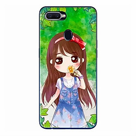 Ốp Lưng Dành Cho Điện Thoại Oppo F9 - Anime Cô Gái Cầm Hoa