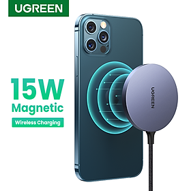 Mua Bộ sạc không dây từ tính UGREEN 30233 Công nghệ sạc Qi  sạc ổn định công suất 15W hàng chính hãng