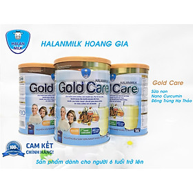 Sữa bột Gold Care Halan Milk - Đông Trùng Hạ Thảo - Nano Curcumin - Sữa Non