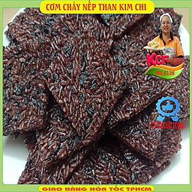 Mua Cơm cháy chưa chiên nếp than Kim Chi Foods Hộp 500gr ( 45-50 miếng kích thước ~ 4x4cm )