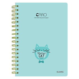Sổ lò xo kép KLONG Caro B5 - 200 trang; MS: 297