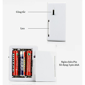 Báo động cảm biến hồng ngoại mini ( Tặng 01 báo động gắn cửa ) - Dùng cho nhà, cửa hàng, khách sạn