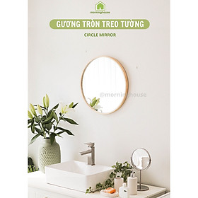 Mua GƯƠNG TREO TƯỜNG TRANG TRÍ KHUNG GỖ 50 CM
