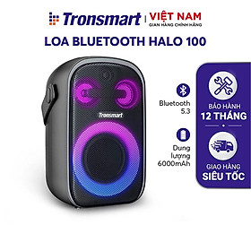Mua Loa Bluetooth 5.3 Karaoke mini di động TRONSMART HALO 100 SPEAKER – Đèn RGB ấn tượng - Chế độ âm thanh nổi - Hàng chính hãng