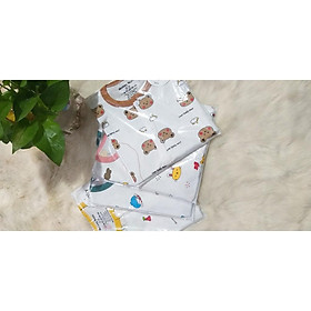 Bộ cộc tay mùa hè cho con chất thun lạnh mặc mùa hè cực kỳ mát, bộ họa tiết quần màu