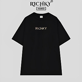 Áo Phông Unisex Richky Luxury Italian T Shirt Đen - RKP01