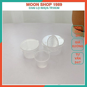Mua Combo 100 hủ nhựa đựng sốt nắp liền - chịu được nước sôi