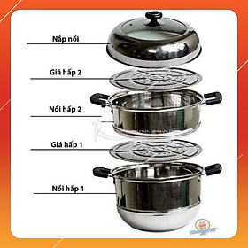 Mua Nồi Hấp Inox 3 Tầng Cao Cấp