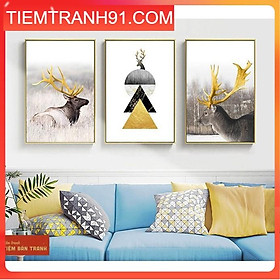 Mua Tranh treo tường - Bộ 3 bức canvas tổng hợp 145   tranh canvas giá rẻ