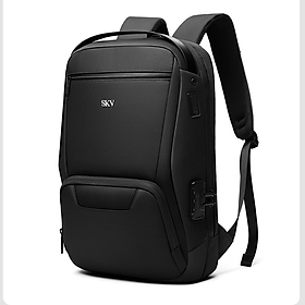 Hàng Chính Hãng Balo Nam Cao Cấp SKV Công Suất Lớn Phong Cách Châu Âu (Tặng 4 miếng đựng Card) E750