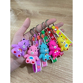Móc Khoá Hình Gấu Cầu Vồng Dễ Thương Cho Bé