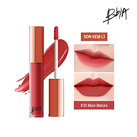 Son kem lì Bbia Last Velvet Lip Tint - 20 More Mature 5g (Màu hồng đỏ đất)
