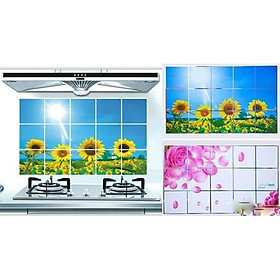 Mua Bộ 2 giấy dán bếp chịu nhiệt size lớn 60x90cm - giao mẫu ngẫu nhiên
