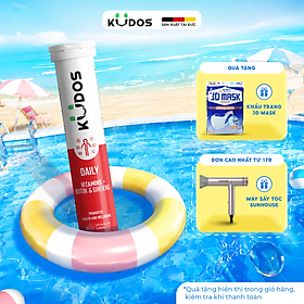 Thực phẩm bảo vệ sức khỏe KUDOS DAILY VITAMINS PLUS BIOTIN & GINSENG (20 viên/tuýp)